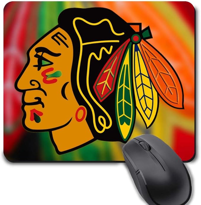 Chicago Hockey Mouse Pad, Life Needs Sports Unique Design