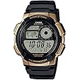 Casio AE1000W Series | Men’s Digital Watch | 100M WR | Multi Alarms | 100 SEC Stopwatch | Countdown Timer | World Map for World Time | LED Light | LC Analog Display | 10 Year Battery