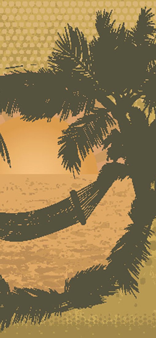 PeelitStickit Summer Beach Wallpaper Design, Wall Mural ID-030, vinyl