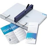 Mxmoonant Manual Creasing Machine 18'', Metric/Imperial Scale, 60-500 GSM | With 2 Adjustable Block, Positioning Ruler for Paper Sheet Cardstock