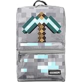 Minecraft Axe Print Gray Backpack