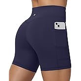 Moozava No Front Seam Women's Biker Workout Shorts 8"/5"/3" High Waist Tummy Control Spandex Shorts Gym Yoga Running Pockets