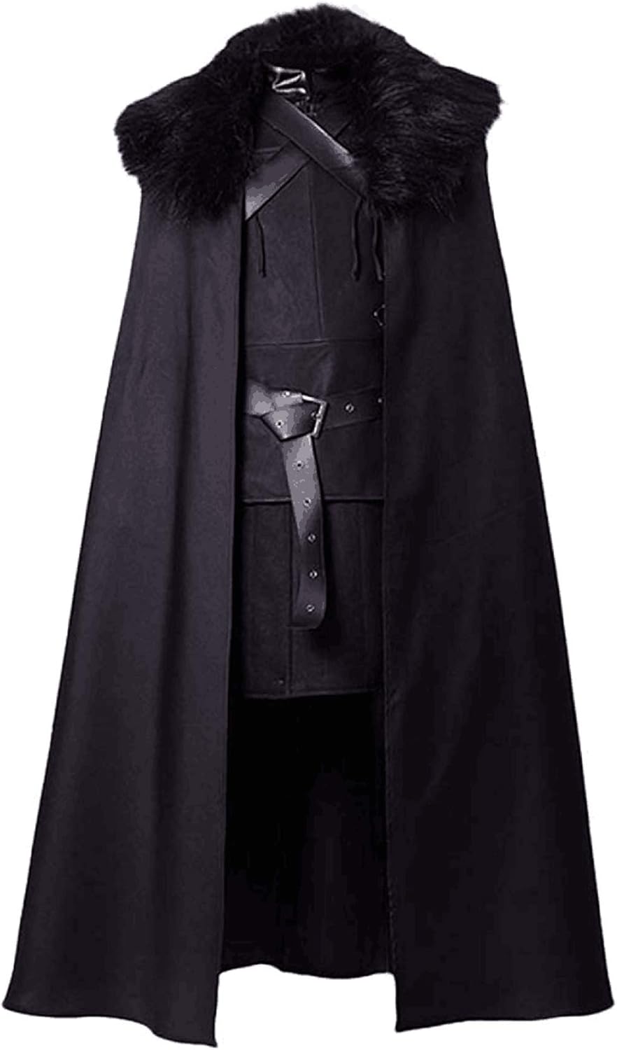 SIDNOR GoT Night's Watch Jon Snow Cosplay Costume Outfit Suit Dress: Clothing