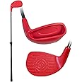 KOFULL Golf Club with Oversize Club Head for Golf Game Buckets, Extendable Shaft/Steel Shaft for Backyard Golf Game, Yard Golf Club for Adults Junior Family, Hit Plastic Foam Balls in Grass, Parks