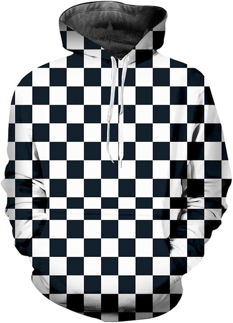black and white checkered sweatshirt