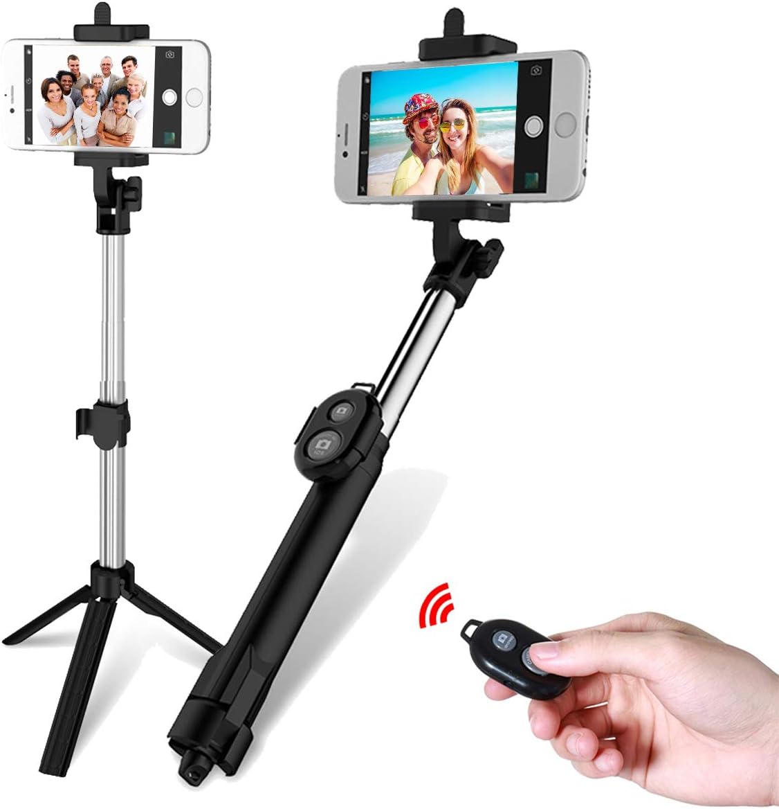Mini Selfie Stick Tripod, Extendable Bluetooth Phone Selfie