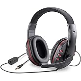 Picozon Gaming Headset Headphone - Mic for PS5/PS4, Laptop, Mobile w/ 3.5mm Plug