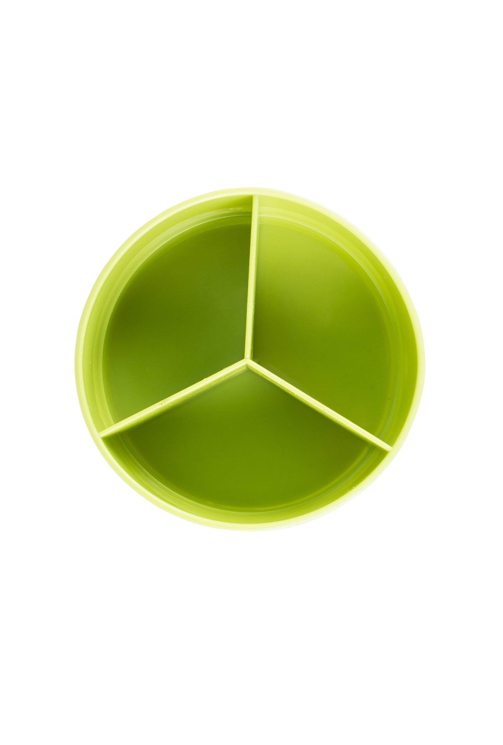 Protein Shaker Bottle Storage Set, Twist & Lock Compartment & Pillbox, 16.9oz | Bonus: Fill N Go Supplement Funnel (2)