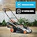 VonHaus 40V Max.16-Inch Cordless Lawn Mower Kit with 6 Level Adjustable Cutting Heights, 4.0Ah Lithium-Ion Battery and Charger Kit Included