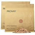 Promix Whey Protein Powder, Peanut Butter - 5lb Bulk - Grass-Fed & 100% All Natural - ­Post Workout Fitness & Nutrition Shakes, Smoothies, Baking & Cooking Recipes - Gluten-Free & Keto-Friendly