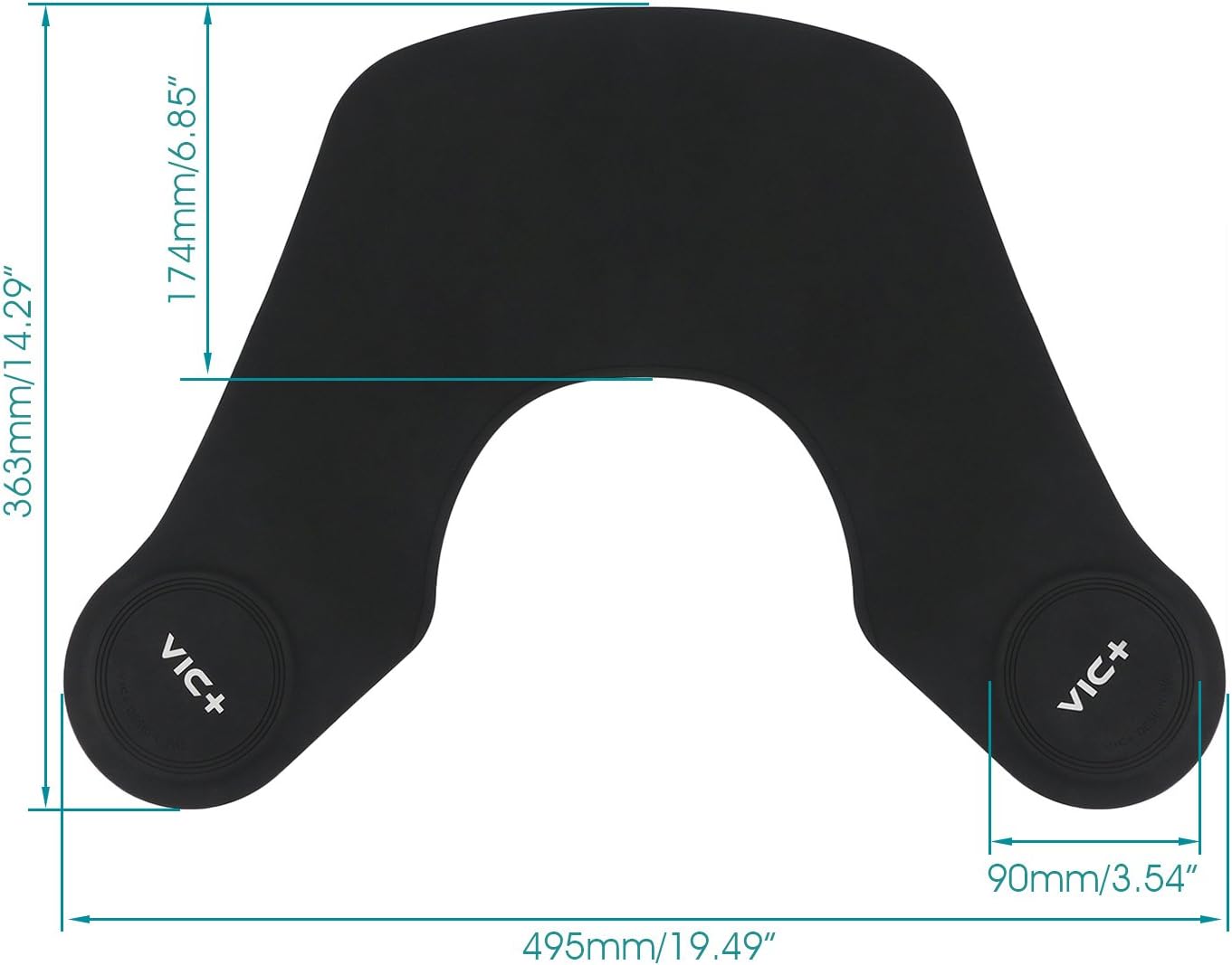 Hair Salon Stylist Cutting Collar By Segbeauty Black Rubber Neck