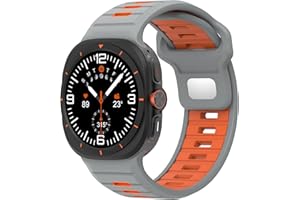 Miimall Sport Silicone Band for Samsung Galaxy Watch Ultra Bands 47mm for Men Women, Soft Breathable Waterproof Rubber Replac