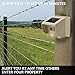 1/4 Mile Long Range Rechargable Solar Driveway Alarm Wireless Sensor System Driveway Sensor Alert System Weatherproof Security Outdoor Motion Sensor & Detector No Need Replace Batteries