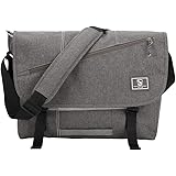 OIWAS Messenger Bag for Women - Canvas 15.6 Inch Laptop Satchel Computer Briefcase Mens Crossbody Bag