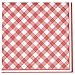 Gift Boutique 200 Pcs Red and White Gingham Party Supplies Set Paper Plate Napkin for Checkered Plaid Picnic BBQ Birthday Disposable Dinnerware Serve 50
