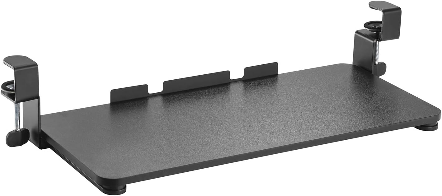 Maclean MC-839 Keyboard Sliding Platform, Black/White