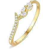 GLOQUAT Gold Eternity Band Rings for Women CZ Stones Gold Thin Stackable Rings Cute Diamond Eternity Half Pave Bands Anniversary Rings Dainty Statement Wedding Rings 5/6/7/8/9/10