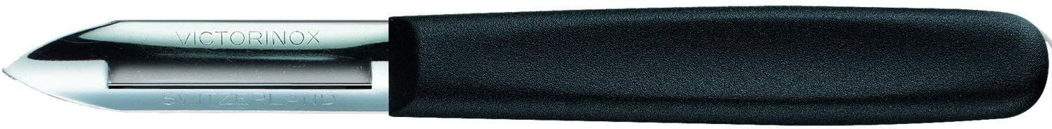 Victorinox Sparschäler, Einschneidig, Rechtshänder, Edelstahl, Spülmaschinengeeignet, schwarz