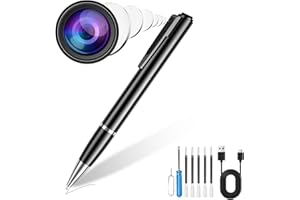 MYISUB Hidden Camera Pen,Secret MINI Camera with Built-in 64GB Memory,HD Body Video Recorder Camera for Indoor Meeting Classroom Learning