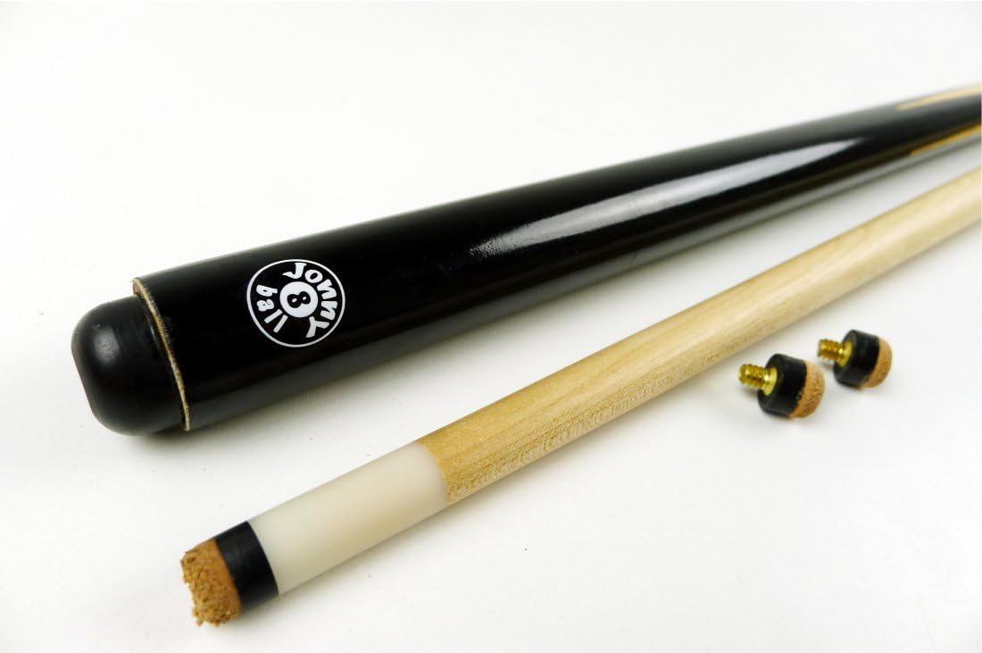 Jonny 8 Ball 2 Piece 36 Kids Home Snooker & Pool Cue + 11mm Tips by Ramin