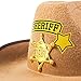 Funny Party Hats Sheriff Costume Hat w/Badge & Bandanna - Costume Accessory