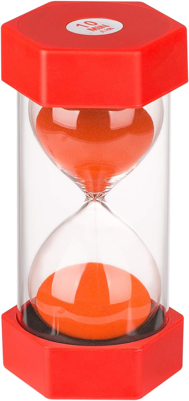 KSMA Sand Timer 10 Minutes Hourlass Timer, Colorful