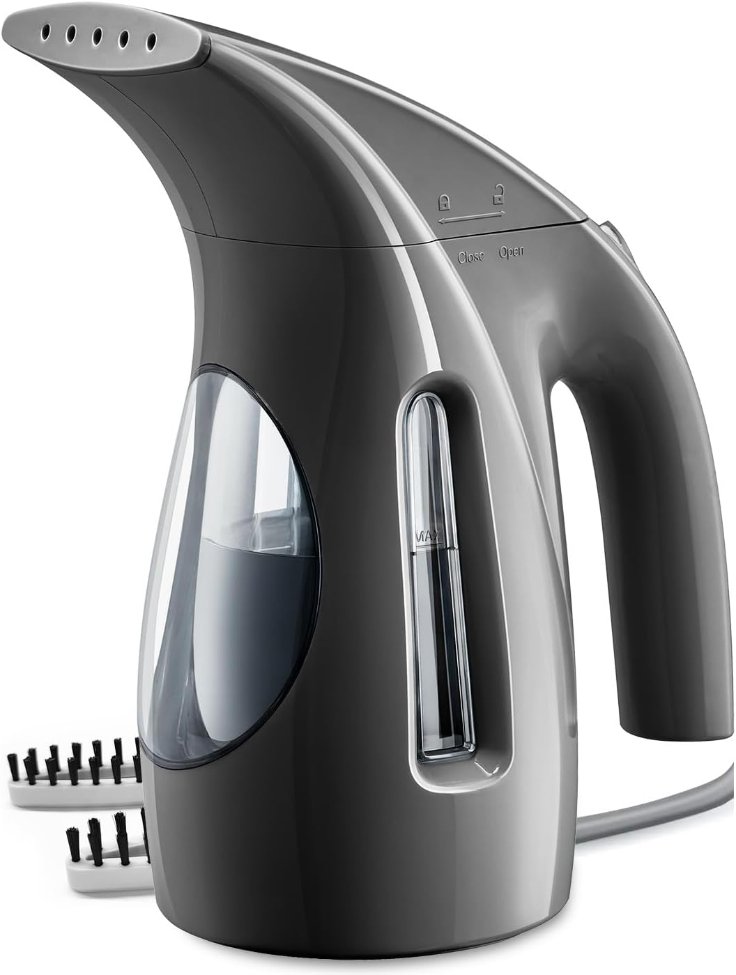 HiLIFE Steamer for Clothes, Portable Handheld Design, 240ml Big Capacity, 700W, Strong Penetrating Steam, Removes Wrinkle, for Home, Office(ONLY FOR 120V)-Black