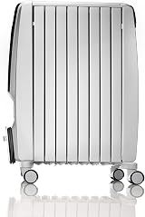 De'Longhi Dragon 4 TRD41025T Oil Filled Radiator White 2.5 kW 3 Heat Settings view 2
