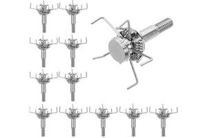 JOINPAYA 12pcs Threaded Flat Head Broadheads for Small Game Hunting - Lightweight Stainless Steel Arrow Tips, Archery Accesso
