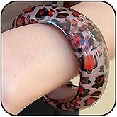 KummerSaprk Valentines Day Bracelet for Her Leopard Bracelet for Women Adjustable Leopard Print Jewelry Stylish Valentines Gift Accessory