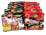 Samyang Top Two Spicy Chicken Hot Ramen noodle Buldak Variety 10 pack (5 each