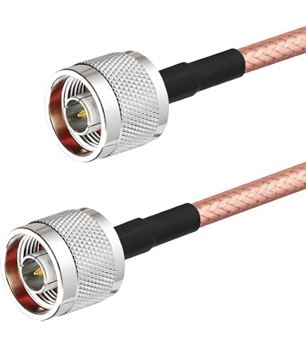 ACI Technology RG400 Silver Teflon Coax Cable – N Male To N Male, USA Made, Choose Length