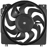 Radiator Cooling Fan Assembly Left Compatible with Jeep Cherokee 1987-2001 | Compatible with Jeep Comanche 1987-1992 Wagoneer 1987-1990 L6 4.0L Replace 620560 67400782 52028337AC Drive Side