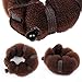 Goldrose Beauty Buns 2 Piece Magic Hair Styling Styler Twist Ring Former Shaper Doughnut Donut Chignon Bun Maker Clip Hair Curler Accessory Small & Large