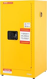 VEVOR 30 Gal Galvanized Steel Flammable Safety Cabinet 18"x18"x35.4" NFPA OSHA view 9