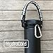 Gearproz HydroCord 1.0 Handle with Wide Mouth Ring and Carabiner, Compatible with 12-64 oz Water Bottles, Hydroflask 1.0, Iron Flask, Thermoflask & Wide Mouth 2.28