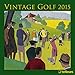 2015 Vintage Golf 30x30 Grid Calendar by