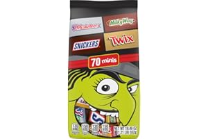 MARS SNICKERS, TWIX, MILKY WAY & 3 MUSKETEERS Halloween Candy Mini Chocolate Variety Pack, Halloween Snack for Party Favors, Trick or Treat and More 70 Ct