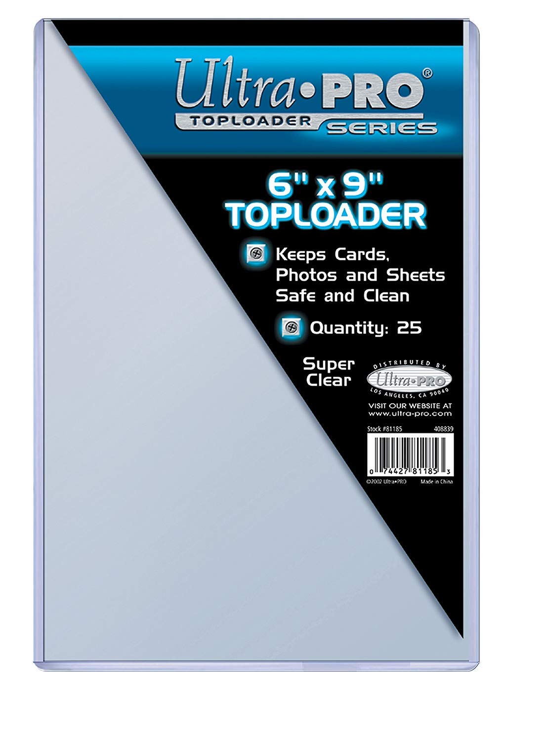 Photo 1 of Ultra Pro 6" X 9" Toploader 25ct