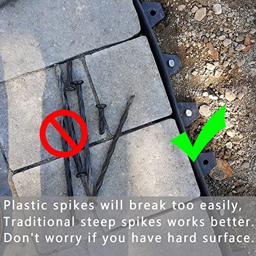 50/100/150 Pack 6" Artificial Turf Stakes Solid Galvanized NonRust Metal Garden Stakes Spiral