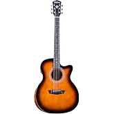 Washburn WCG10CE Comfort Acoustic-Electric Guitar Sunburst | Grand Auditorium body; Comfort contour design