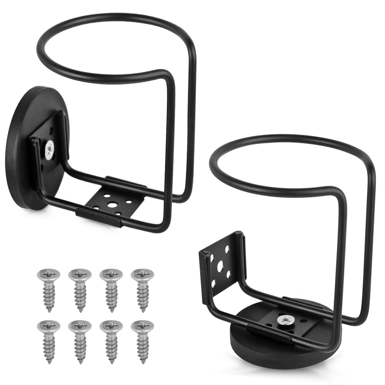 Photo 1 of UNIGT 2 Pack Magnetic Cup Holder for Tractor, Portable Magnet Drink Holder, 3.54 inch-9 cm Heavy Duty Bottle Holder for Forklift Mower Bus Refrigerator Treadmill Boat Truck, Strong Magnetic Base