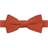 Jacob Alexander Boy's Kids Pretied Banded Adjustable Solid Color Bowtie