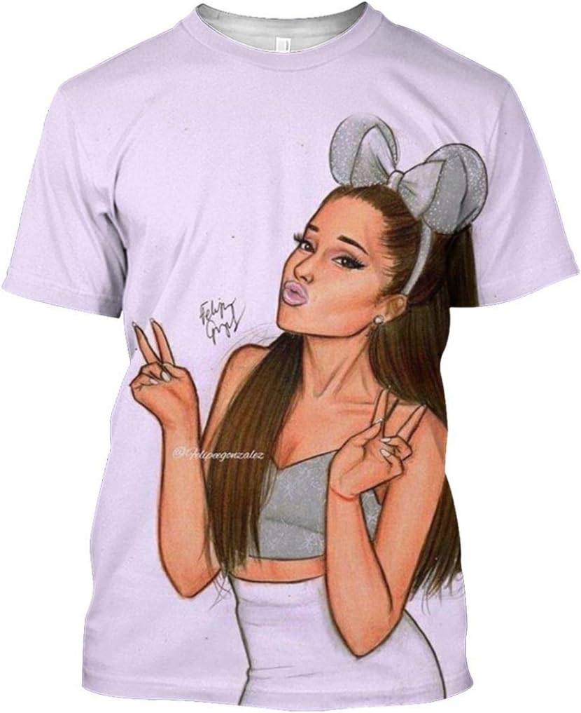 Ariana Love Grande Symbol Pop Singer Picture Vintage Short Sleeve t shirt16