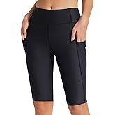 baleaf Women's 12” Swim Shorts UPF 50+ High Waisted Long Board Shorts with 2 Pockets