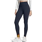 G4Free BareFeel Fleece Lined Leggings for Women High Waisted Thermal Lounge Yoga Pants with Back Pocket 25"/27"/29"