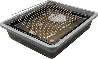 Optimal Products Large Oven Grill Rack Cleaning Soaking Tray 55x40cm