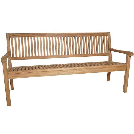 KMH®, Teak 4-sitzer Gartenbank Lea 180 cm (#102148)