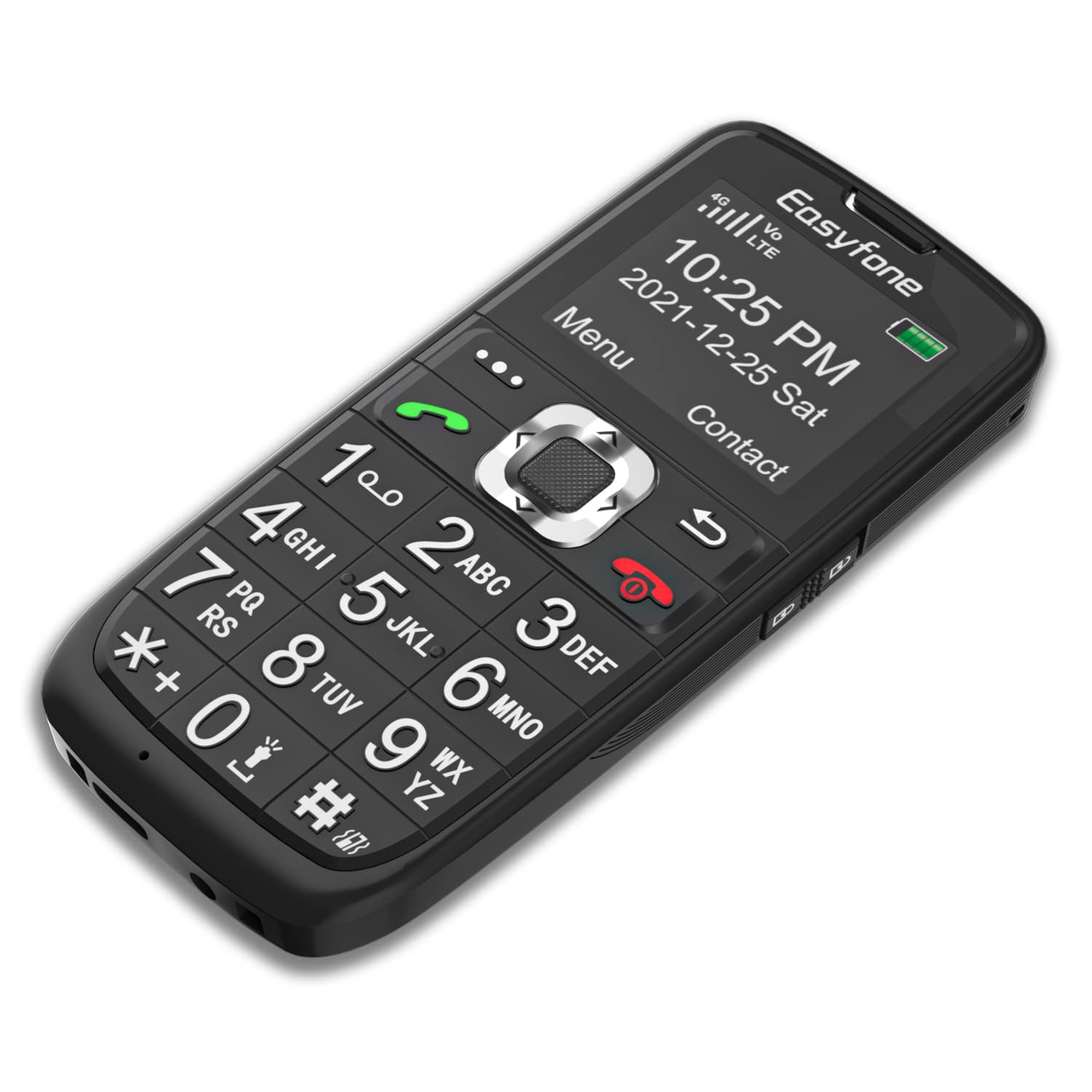 Easyfone Prime-A6 4G Unlocked Big Button Cell Phone for Seniors | Easy-to-Use | Clear Sound | SOS Button | SIM Card Included | Convenient Charging Dock
