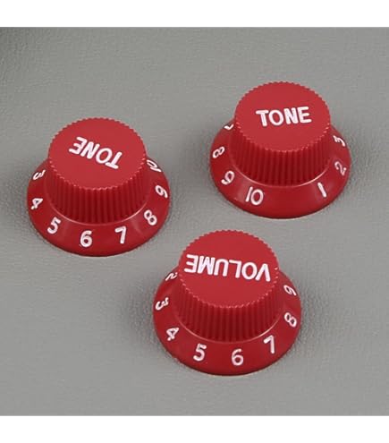 Amazon.com: Vintage Forge Red Guitar Control Knobs (1 Volume